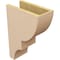 Ekena Millwork 6"W x 12"D x 18"H Classic Ridgewood Rough Cedar Woodgrain TimberThane Corbel, Primed Tan CORUR06X12X18RIDRCPR - alternate 3